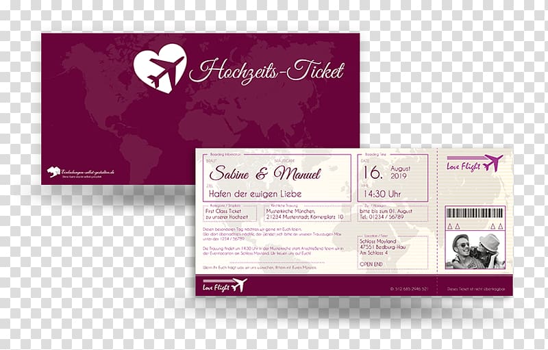 Airline ticket Boarding pass Convite, save the date ticket transparent background PNG clipart