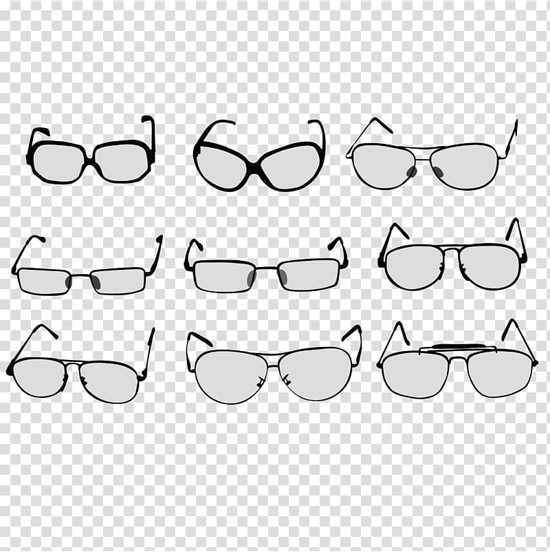 Glasses Euclidean , Various glasses material transparent background PNG clipart