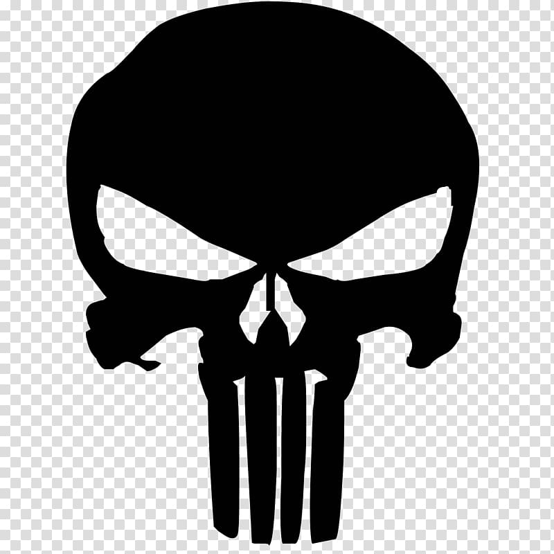 The Punisher logo, The Punisher Decal, skull transparent background PNG clipart