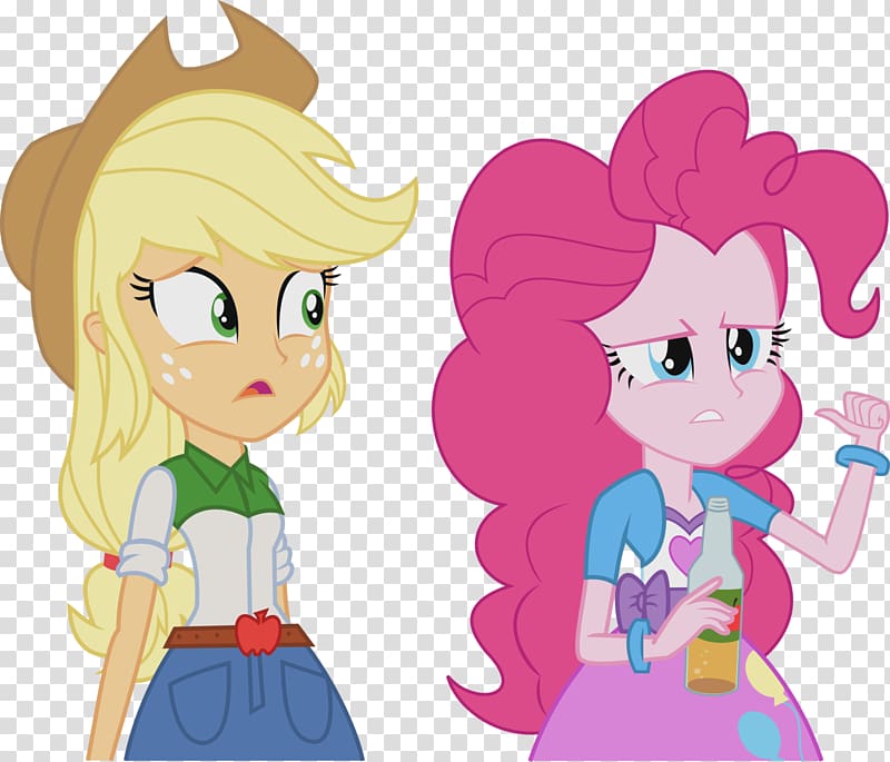 Pinkie Pie Applejack Rarity Fluttershy Rainbow Dash, whispers transparent background PNG clipart