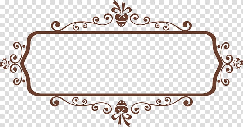 purple floral border, Icon, Brown frame plant transparent background PNG clipart