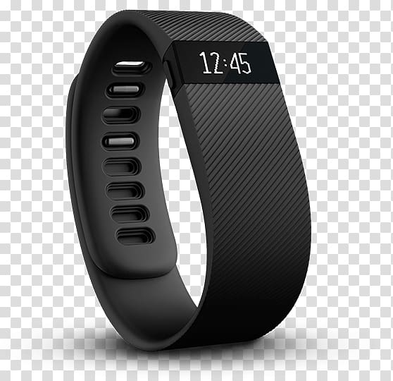 black Fitbit fitness band, Black Fitbit transparent background PNG clipart