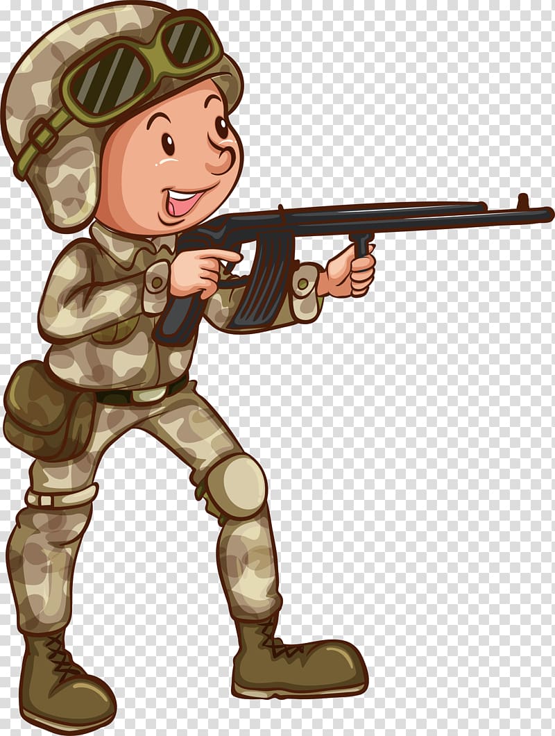 Soldier Illustration, Green shot soldier transparent background PNG clipart