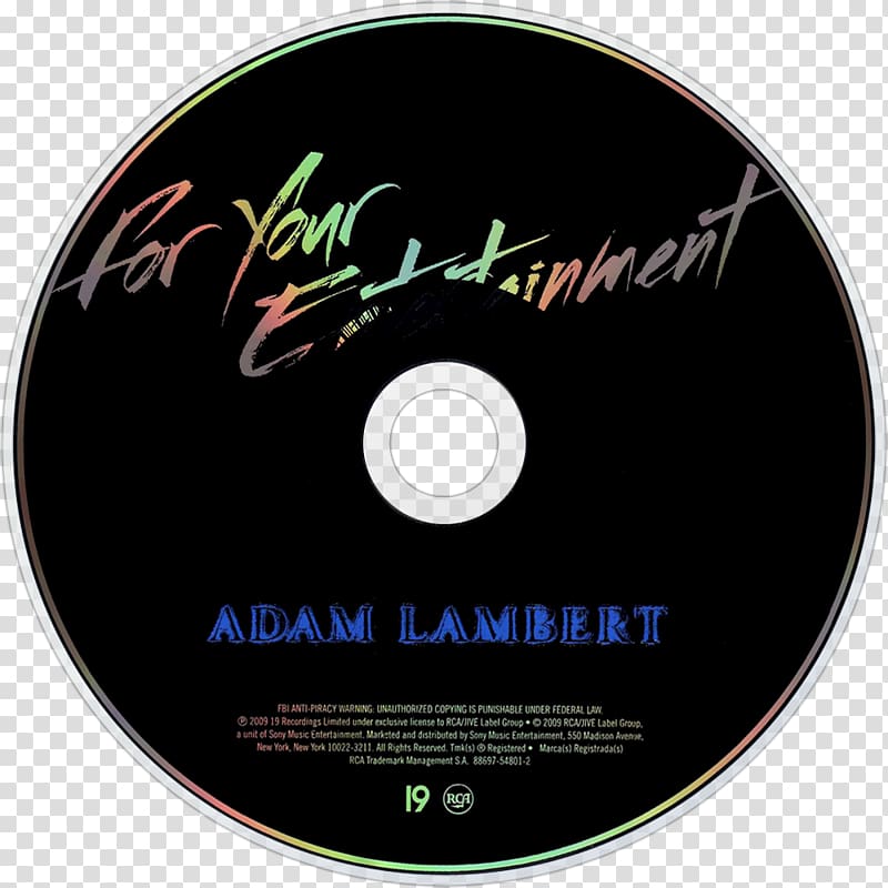 Compact disc For Your Entertainment Adam Lambert, Adam Lambert transparent background PNG clipart