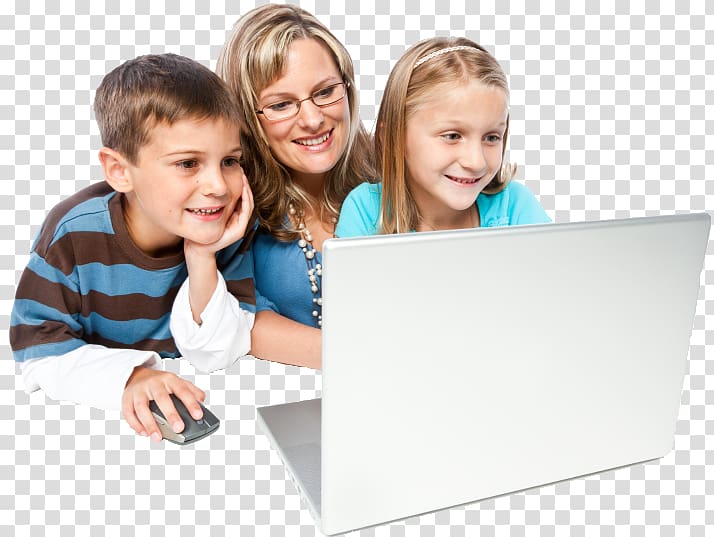 Airwire Broadband Education Service Computer Technical Support, mom and kid transparent background PNG clipart