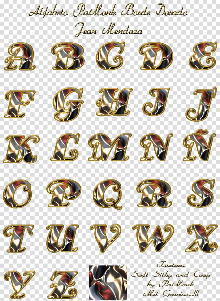 Alphabet Letter Gold Font, Borde dorado transparent background PNG clipart