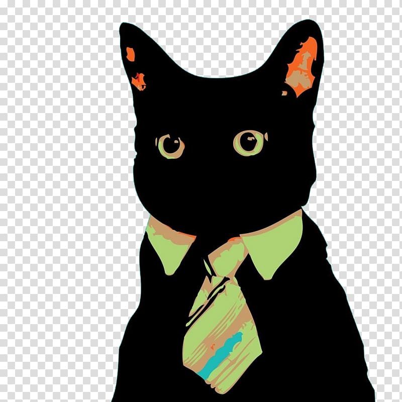 Business Cat: Money, Power, Treats T-shirt iPhone 6 Plus Internet meme, Black cat pattern transparent background PNG clipart