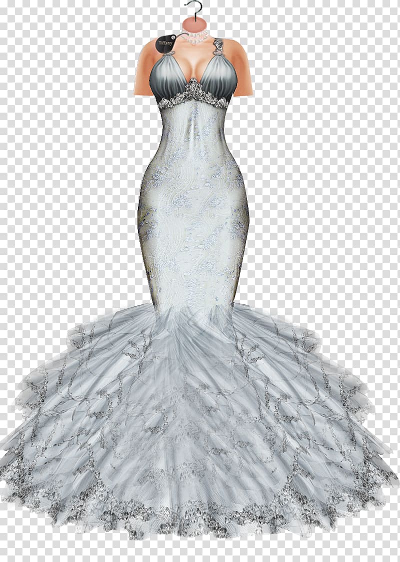 Wedding dress Evening gown Cocktail dress, dress transparent background PNG clipart