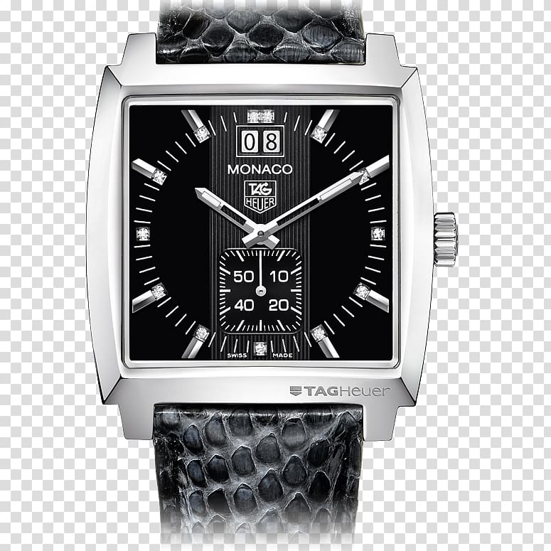 TAG Heuer Monaco Automatic watch Swiss made, watch transparent background PNG clipart