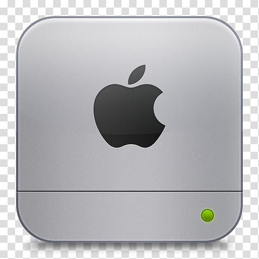 silver Mac Mini , technology font, Apple transparent background PNG clipart