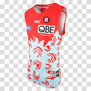 Sydney Swans Sports Fan Jersey Australian rules football Sweater, aboriginal flag transparent background PNG clipart thumbnail