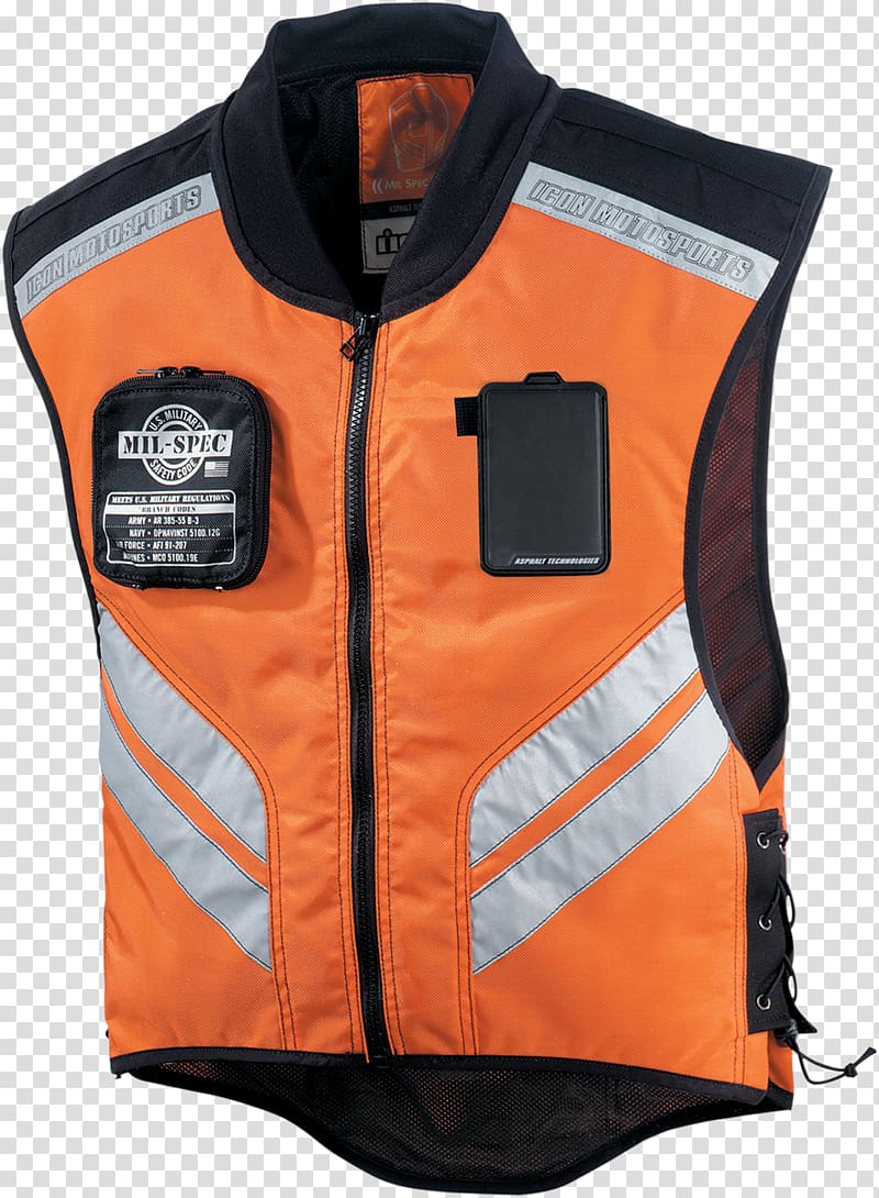 Gilets Leather jacket Motorcycle Clothing, vest transparent background PNG clipart