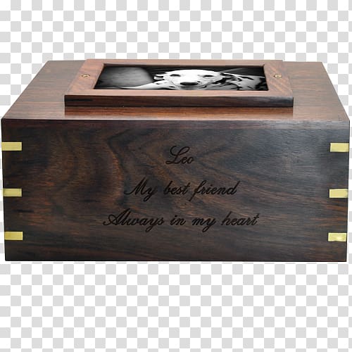 Dog Urn Wooden box Commemorative plaque, wooden box transparent background PNG clipart