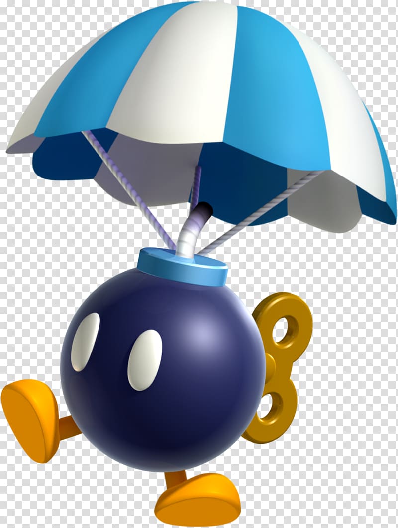 New Super Mario Bros. U Super Mario World, Cute cartoon characters blue parachute transparent background PNG clipart
