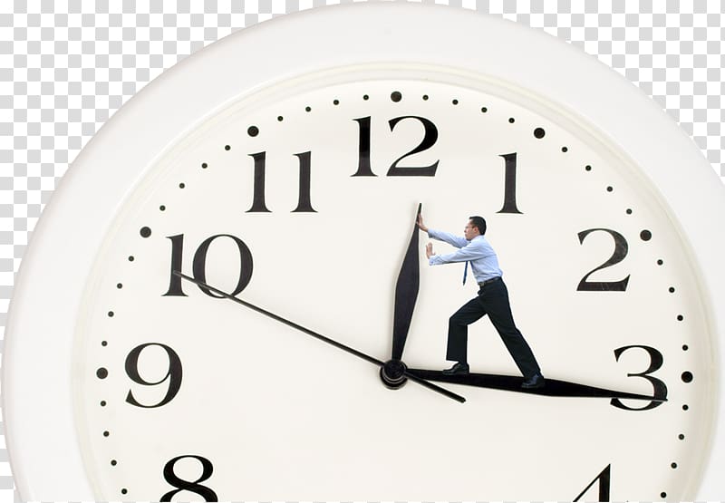 Time management Skill Leadership Business, The man on the watch transparent background PNG clipart