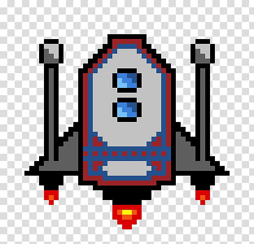 Spaceshipone Spacecraft Pixel Art Pixel Art Transparent