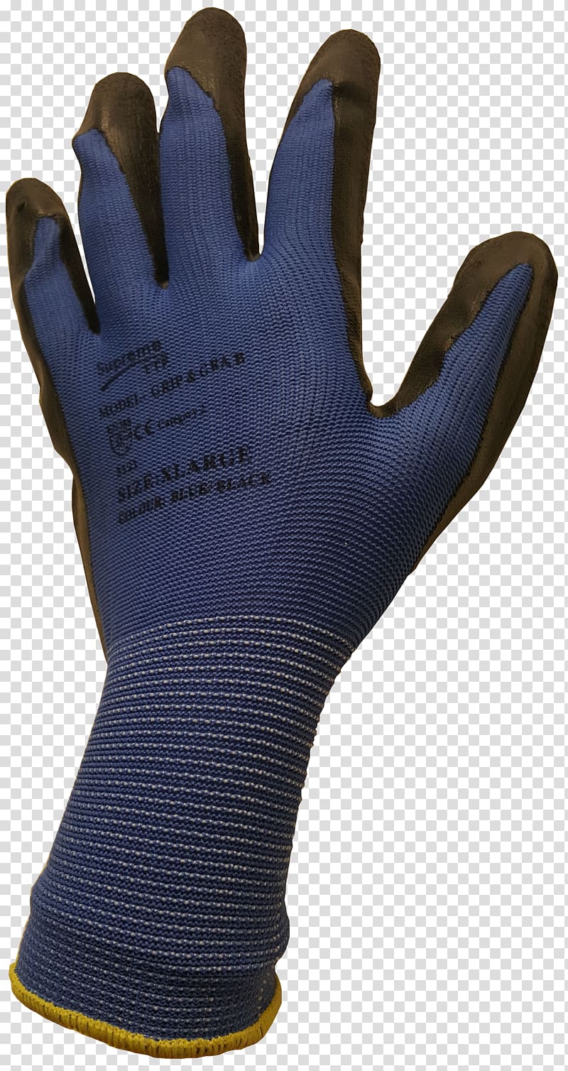 Cobalt blue Glove, Rubber Glove transparent background PNG clipart