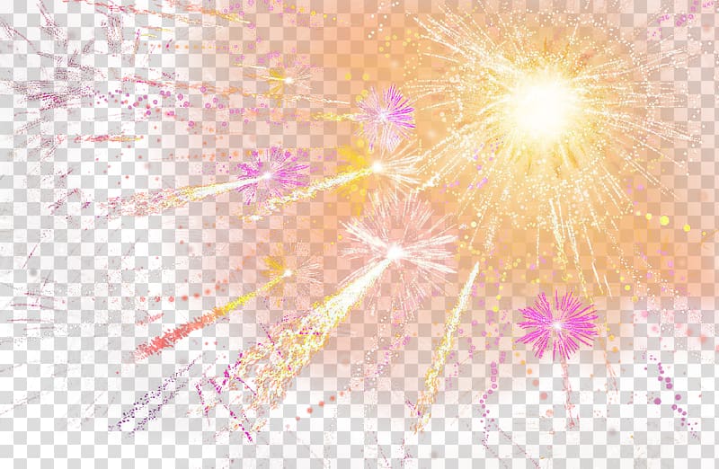 u7bc0u65e5 Fireworks , Orange fireworks transparent background PNG clipart