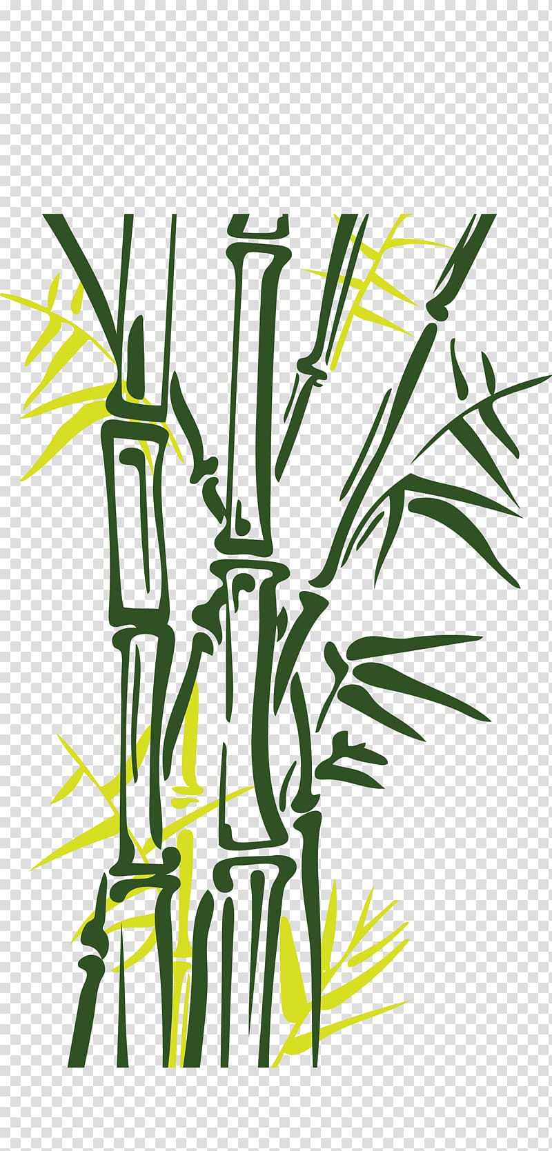 Bamboo Euclidean Painting Illustration, Hand-painted bamboo transparent background PNG clipart