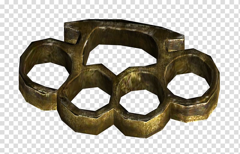 Fallout: New Vegas Fallout 3 Brass Knuckles Mafia Money Lite, Brass  transparent background PNG clipart