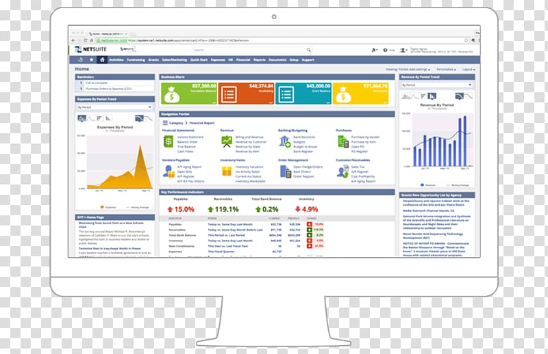 NetSuite Dashboard Customer relationship management Enterprise resource planning Computer Software, dashboard transparent background PNG clipart