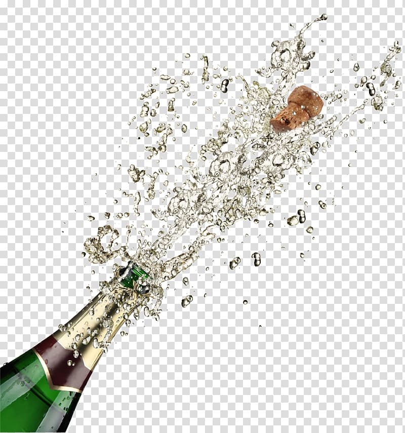 champagne bottle popping png