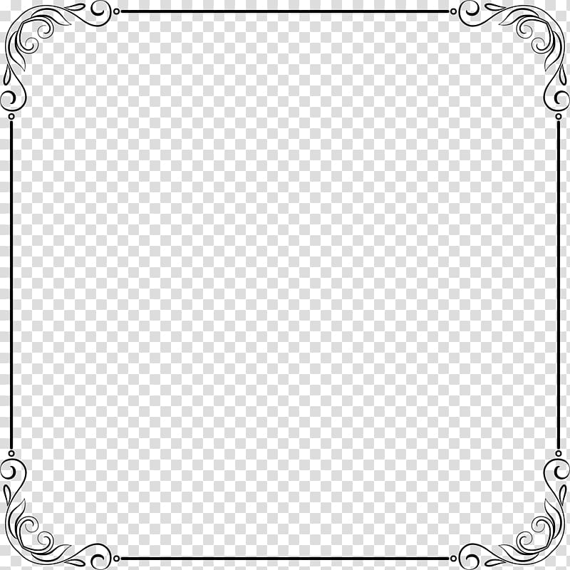 elegant frame transparent background PNG clipart