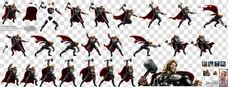 Marvel: Avengers Alliance Thor: God of Thunder Loki Black Widow, Thor transparent background PNG clipart