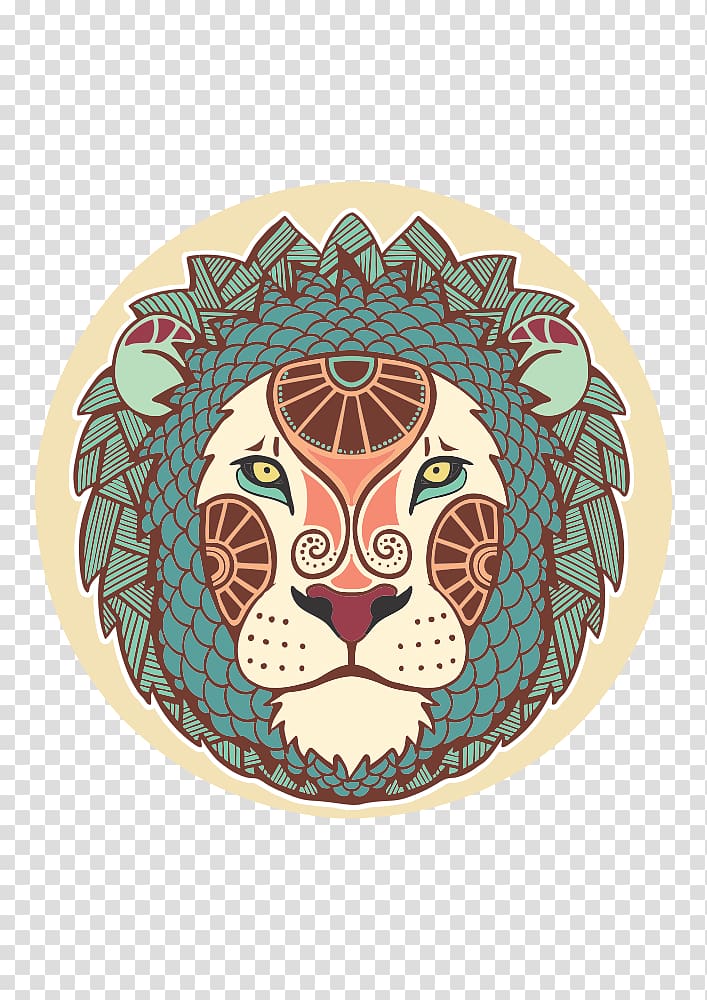 Lion Leo Astrological sign Zodiac, love propaganda transparent background PNG clipart