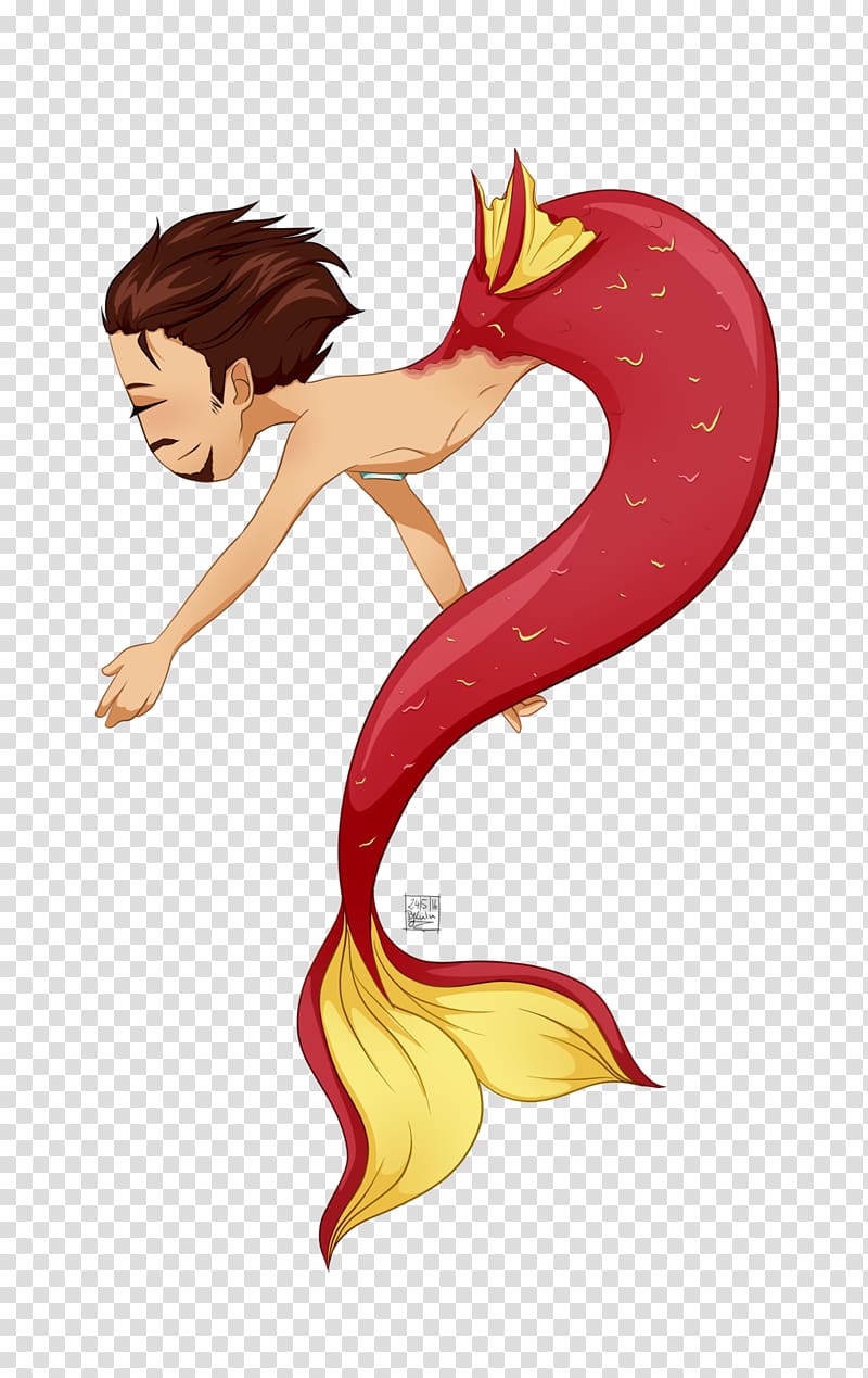 Mermaid Bucky Barnes Captain America Iron Man Loki, Mermaid transparent background PNG clipart