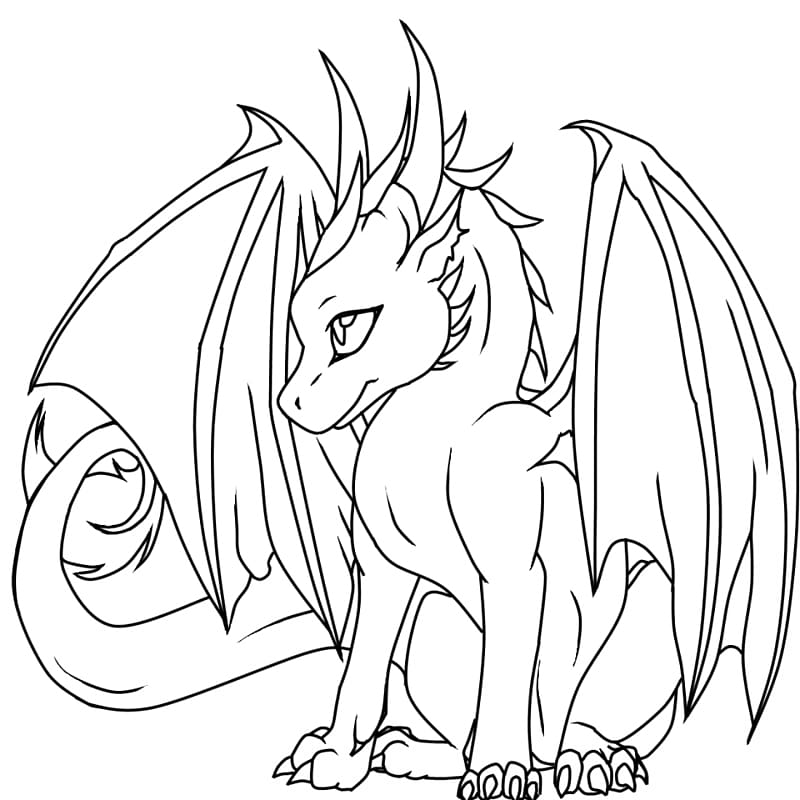 Coloring book Dragon Drawing Child Adult, Girl Dragon transparent background PNG clipart