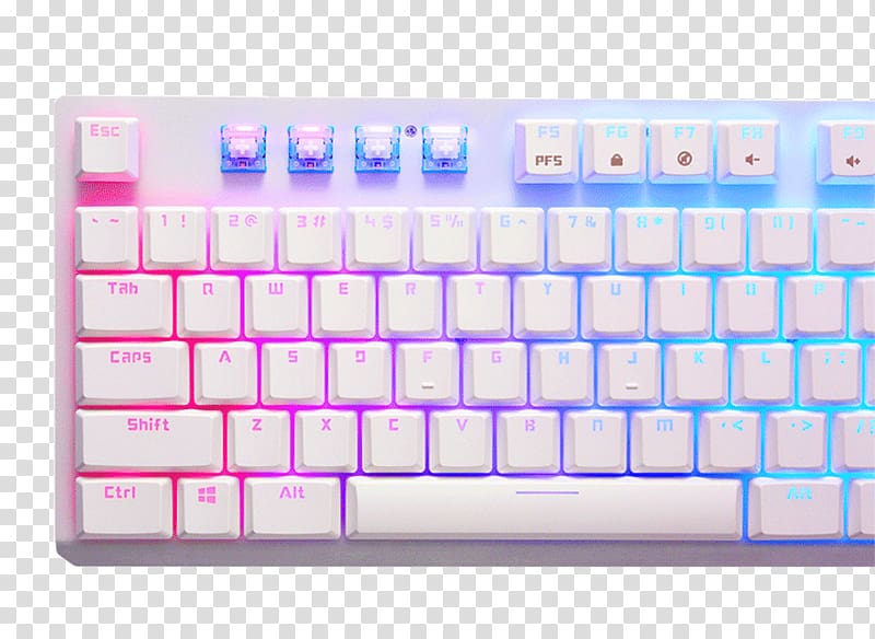 Computer keyboard Tesoro Gram Spectrum Low Profile G11SFL Mechanical Switch Single Individual Per Key Full Color RGB LED Backlit Illuminated Mechanical Numeric Keypads Laptop Replacement Keyboard Space bar, millioner transparent background PNG clipart