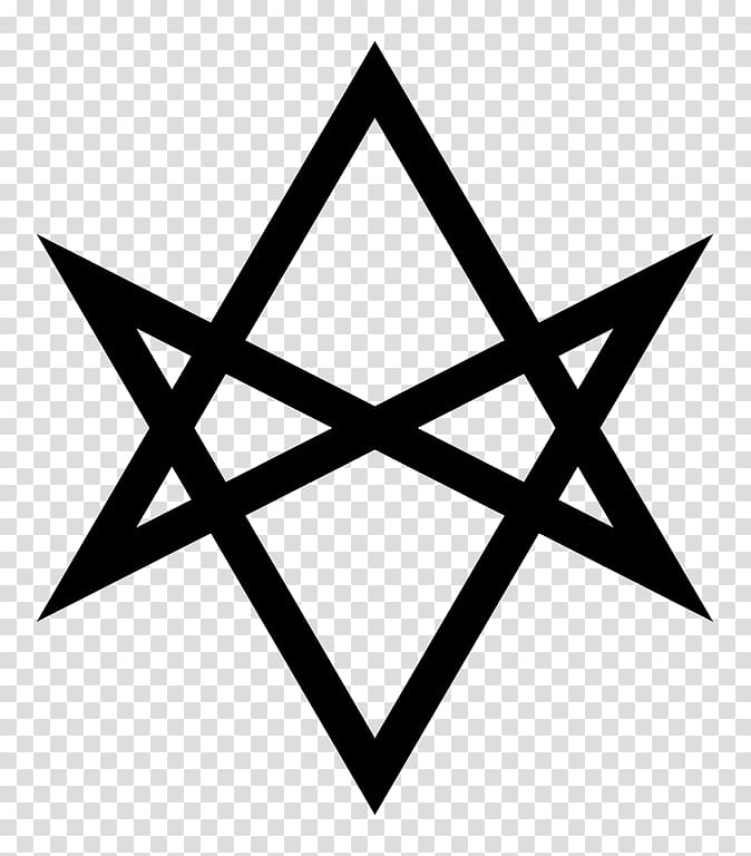 Unicursal hexagram Symbol Hermetic Order of the Golden Dawn Star of David, symbol transparent background PNG clipart