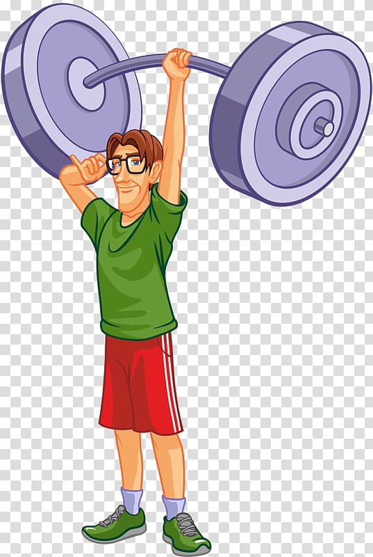 Barbell Olympic weightlifting Cartoon , barbell transparent background PNG clipart