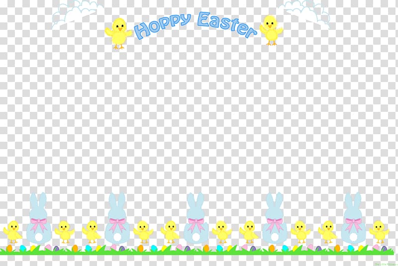 Easter Bunny Frames , easter border transparent background PNG clipart