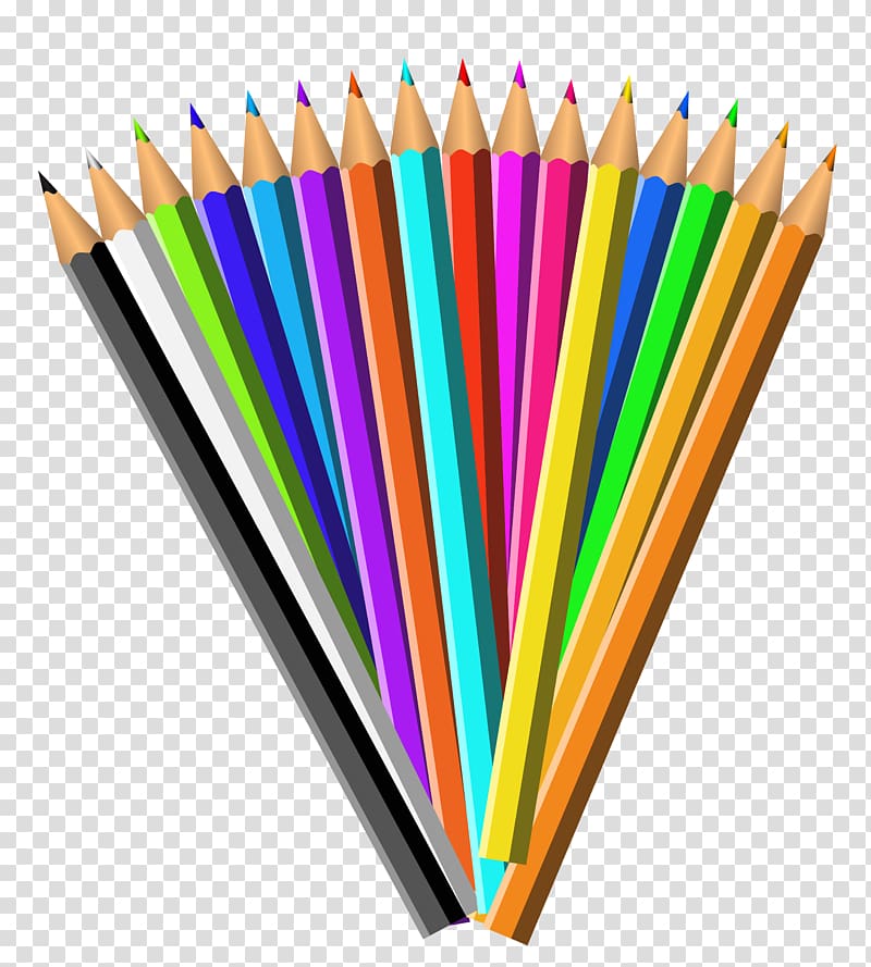 assorted-colored color pencil set illustration, Pencil , Pencils transparent background PNG clipart