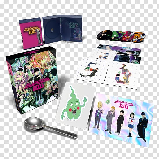 Blu-ray disc Mob Psycho 100 Special edition DVD Funimation, dvd transparent background PNG clipart