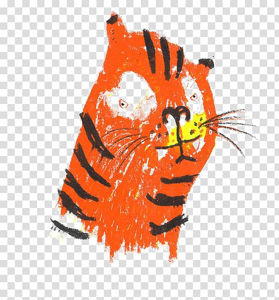 Tiger Drawing Illustrator Cartoon Illustration, tiger transparent background PNG clipart