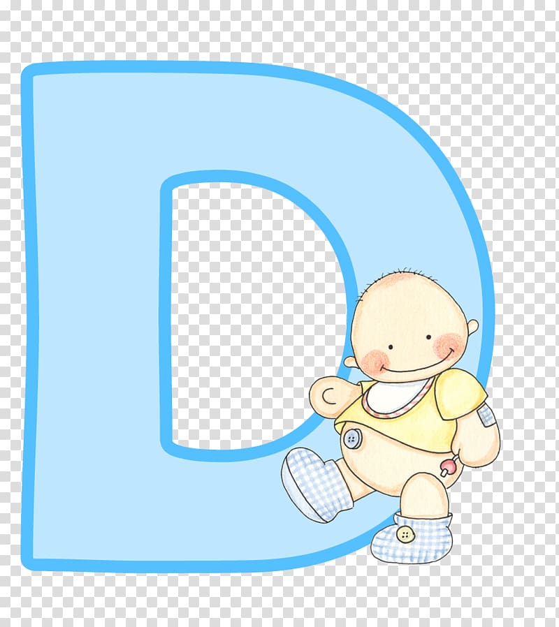 Infant Letter Alphabet Child Baby shower, d transparent background PNG clipart