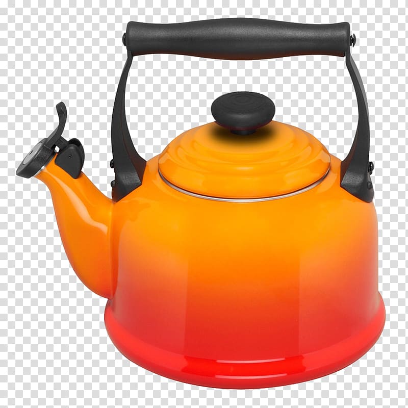 Kettle Le Creuset Kitchen stove Vitreous enamel, Kettle transparent background PNG clipart