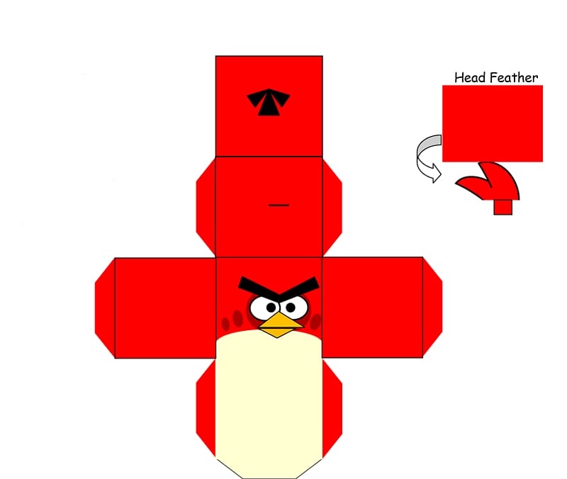 Angry Birds Star Wars Paper model Paper toys, paper craft transparent background PNG clipart
