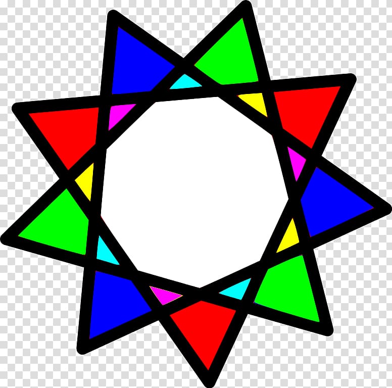 Line Star polygon Enneagram Geometry, line transparent background PNG clipart