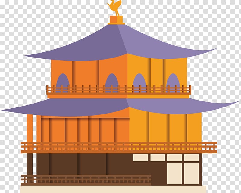 Japanese architecture Illustration, Church transparent background PNG clipart