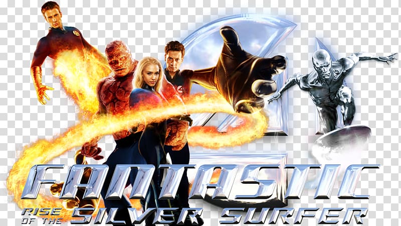 Silver Surfer Fantastic Four YouTube Film Blu-ray disc, SILVER SURFER transparent background PNG clipart