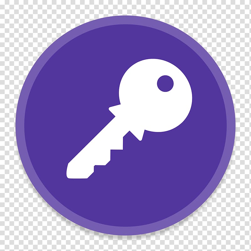 purple symbol violet, KeyChainAccess transparent background PNG clipart