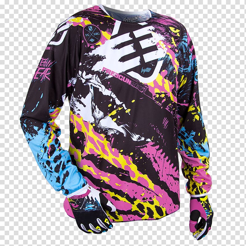 Motocross Uniform Jersey Clothing Motorcycle personal protective equipment, motocross transparent background PNG clipart