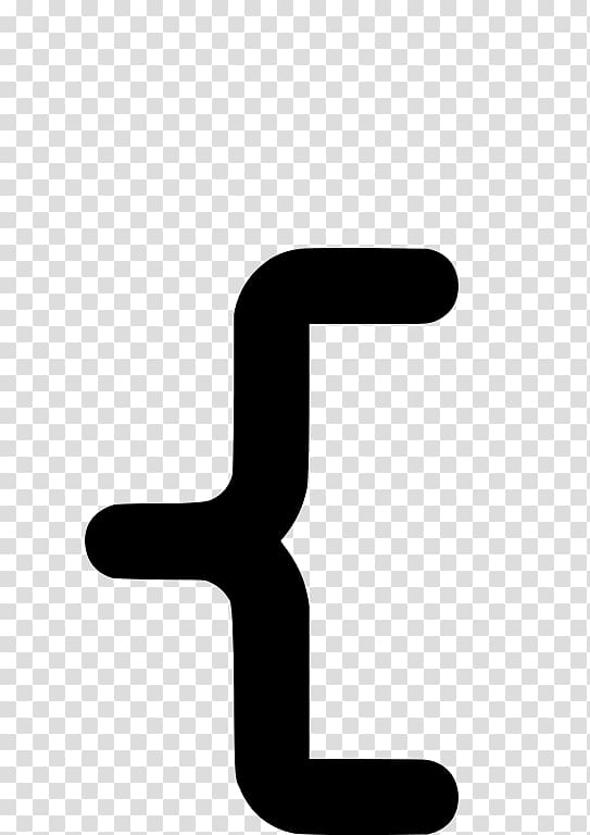Bracket Accolade Character Symbol Font, bracket transparent background PNG clipart