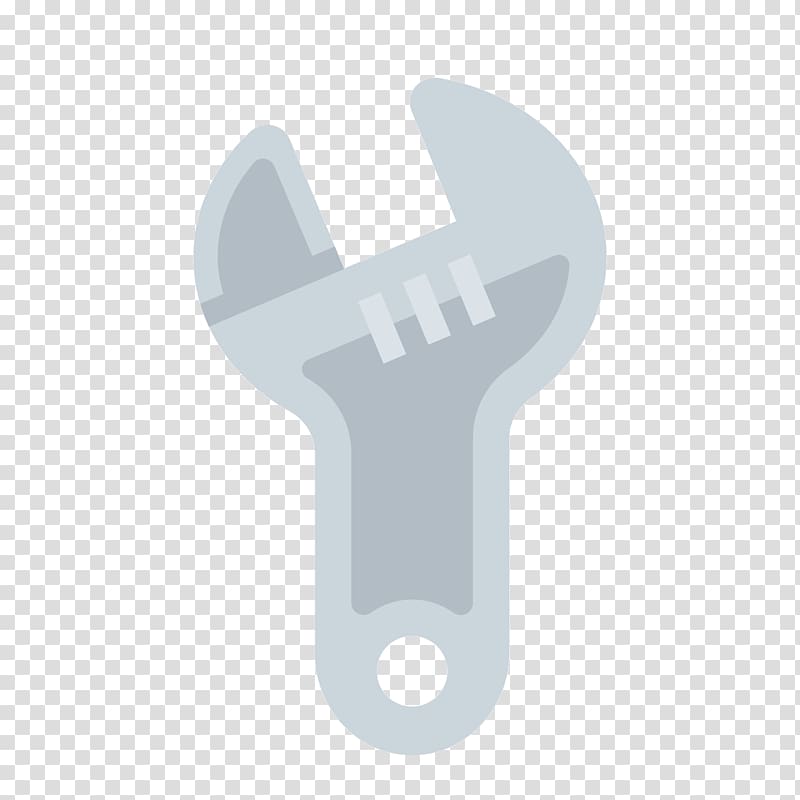 Wrench Tool Icon, Gray spanner transparent background PNG clipart
