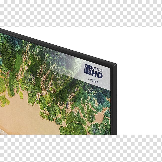 4K resolution LED-backlit LCD Ultra-high-definition television Smart TV, samsung transparent background PNG clipart