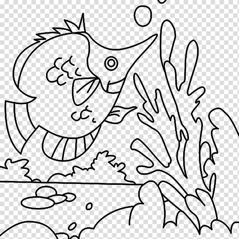 Coloring book Siamese fighting fish, others transparent background PNG clipart